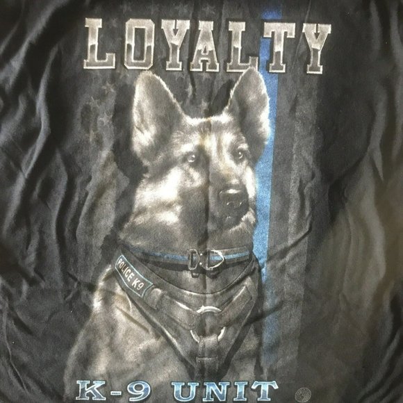 Loyalty K-9 Unit T Shirt Size L Police - Picture 2 of 2